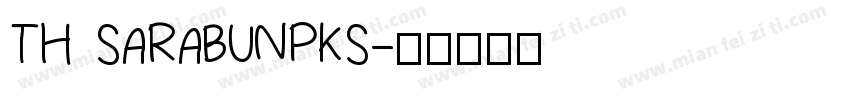 TH SARABUNPKS字体转换